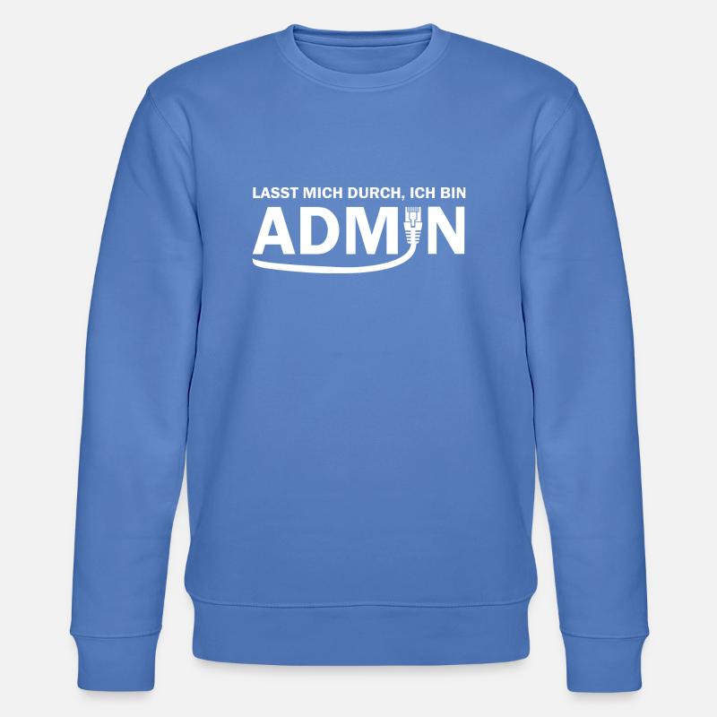 Ich bin Admin - Stanley/Stella Unisex Bio-Sweatshirt CHANGER - Blau