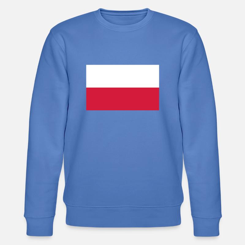 Pologne Drapeau Cadeau Idée - Sweat bio CHANGER Stanley/Stella Unisexe - bleu