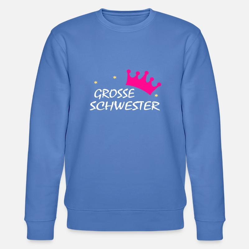grosse schwester w - Stanley/Stella Unisex Bio-Sweatshirt CHANGER  - Blau