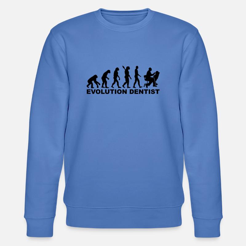 Evolution Dentist - Stanley/Stella CHANGER Unisex Organic Sweatshirt - bright blue