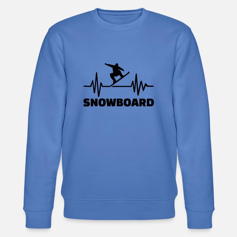 Snowboard - Stanley/Stella Unisex Bio-Sweatshirt CHANGER  - Blau