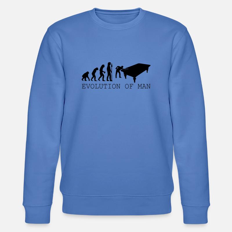 Billard Snooker Pool - Stanley/Stella Unisex Bio-Sweatshirt CHANGER  - Blau
