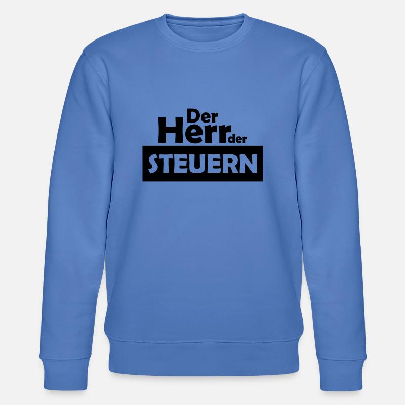 der herr der steuern - Stanley/Stella Unisex Bio-Sweatshirt CHANGER  - Blau