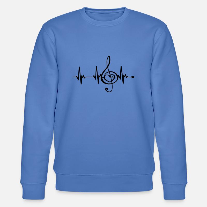 Herzfrequenz Musik - Stanley/Stella Unisex Bio-Sweatshirt CHANGER  - Blau