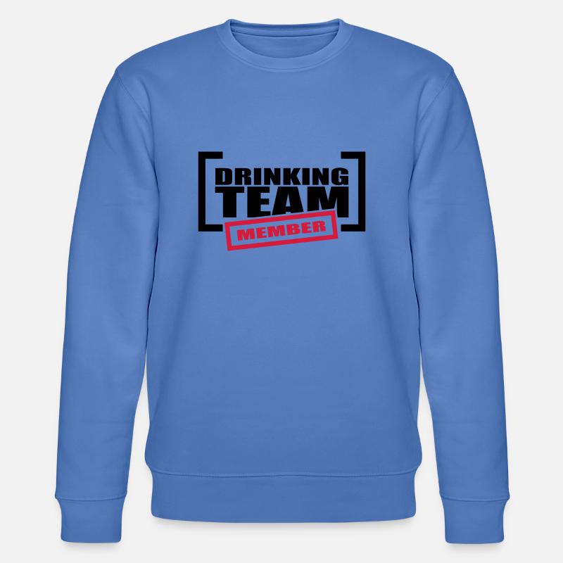 Drinking Team Member - Stanley/Stella Unisex Bio-Sweatshirt CHANGER  - Blau