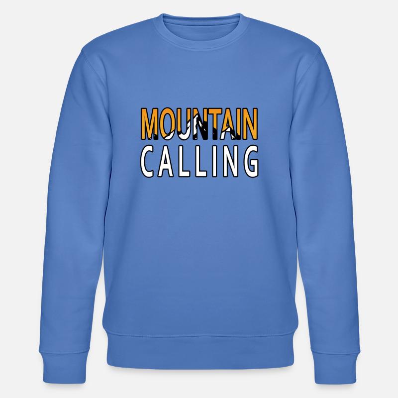 L’aventure vous attend - Mountain Calling. - Sweat bio CHANGER Stanley/Stella Unisexe - bleu
