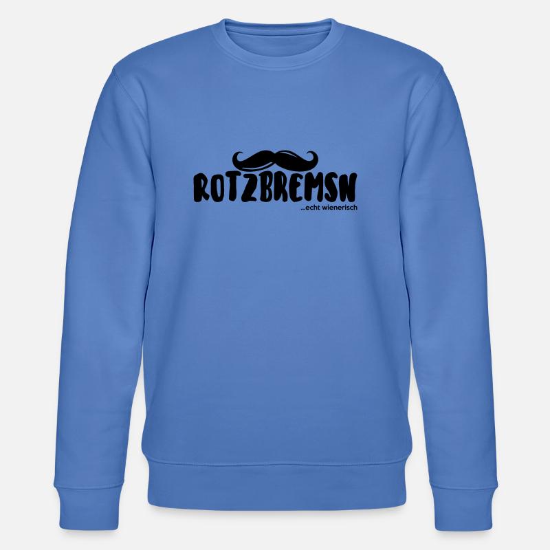 rotzbremsn... echt wienerisch - Stanley/Stella Unisex Bio-Sweatshirt CHANGER  - Blau