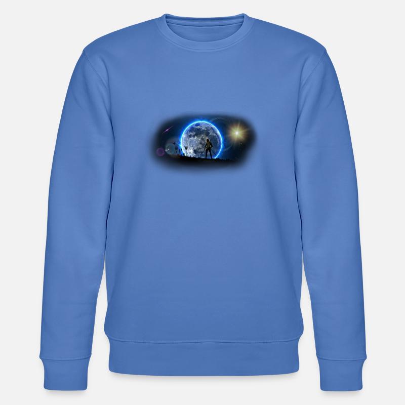 Moonset - Stanley/Stella CHANGER Unisex Organic Sweatshirt - bright blue