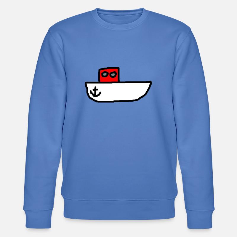 Motorboot - Stanley/Stella Unisex Bio-Sweatshirt CHANGER  - Blau