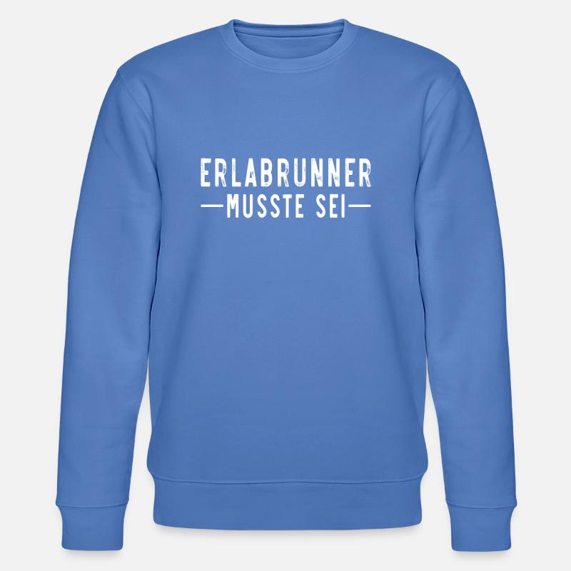 Erlabrunner musste sei - Stanley/Stella Unisex Bio-Sweatshirt CHANGER  - Blau
