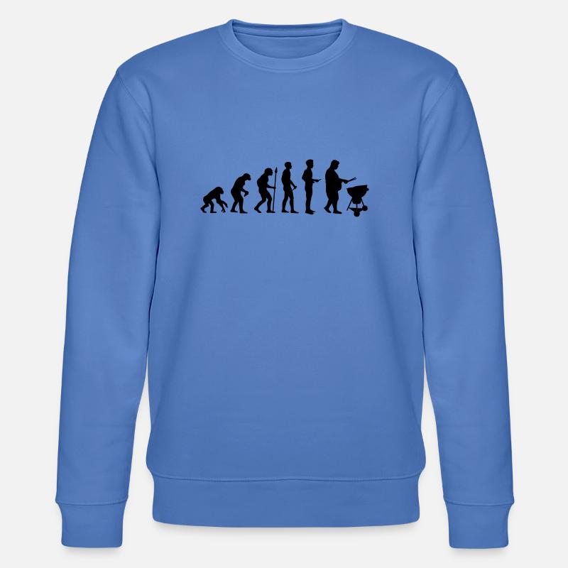 Fat man grill evolution - Stanley/Stella Unisex Bio-Sweatshirt CHANGER  - Blau