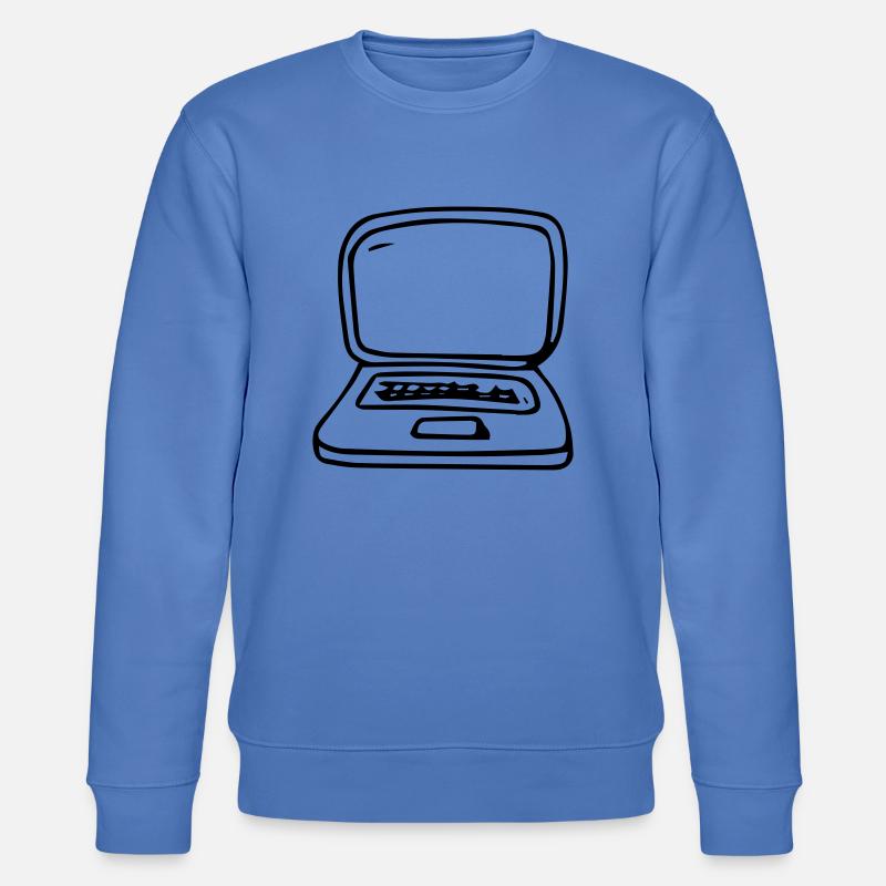 Laptop,Computer,Anzeige,Internet,digital,tragbar - Stanley/Stella Unisex Bio-Sweatshirt CHANGER  - Blau