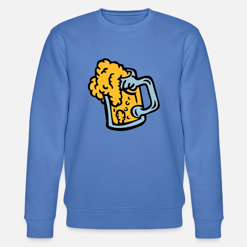 Alkohol, Bier, Bierglas Blende 409 - Stanley/Stella Unisex Bio-Sweatshirt CHANGER  - Blau