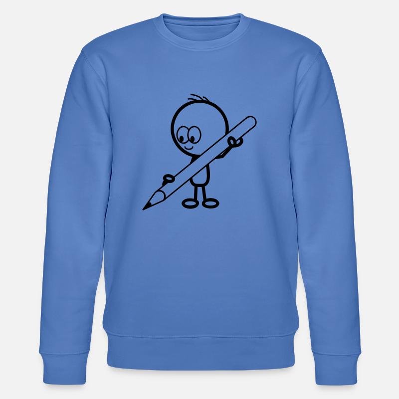mann_mit_stift - Stanley/Stella Unisex Bio-Sweatshirt CHANGER  - Blau