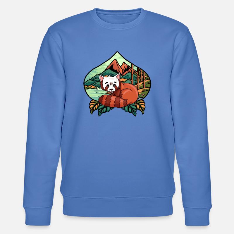 Chat Ours Petit Panda - Sweat bio CHANGER Stanley/Stella Unisexe - bleu