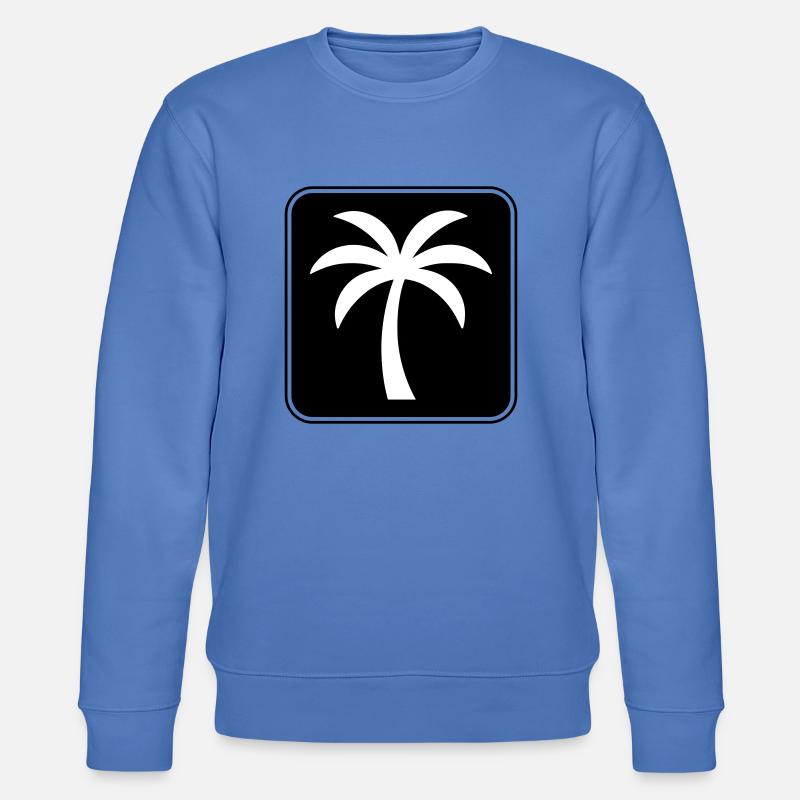 Palme Symbol Sommer - Stanley/Stella Unisex Bio-Sweatshirt CHANGER  - Blau