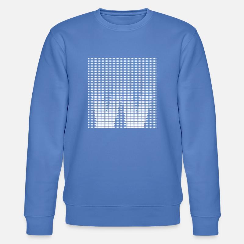 Buchstabe W - Stanley/Stella Unisex Bio-Sweatshirt CHANGER  - Blau