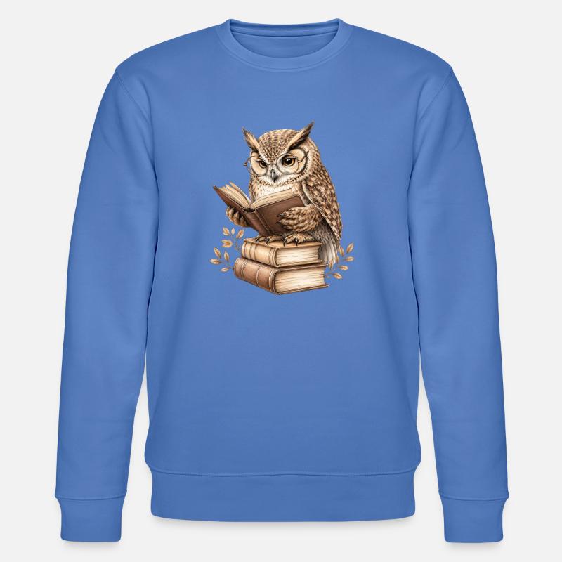 Leseeule - Stanley/Stella Unisex Bio-Sweatshirt CHANGER - Blau
