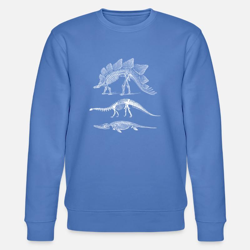 Dinosaurier Evolution - Stanley/Stella Unisex Bio-Sweatshirt CHANGER  - Blau