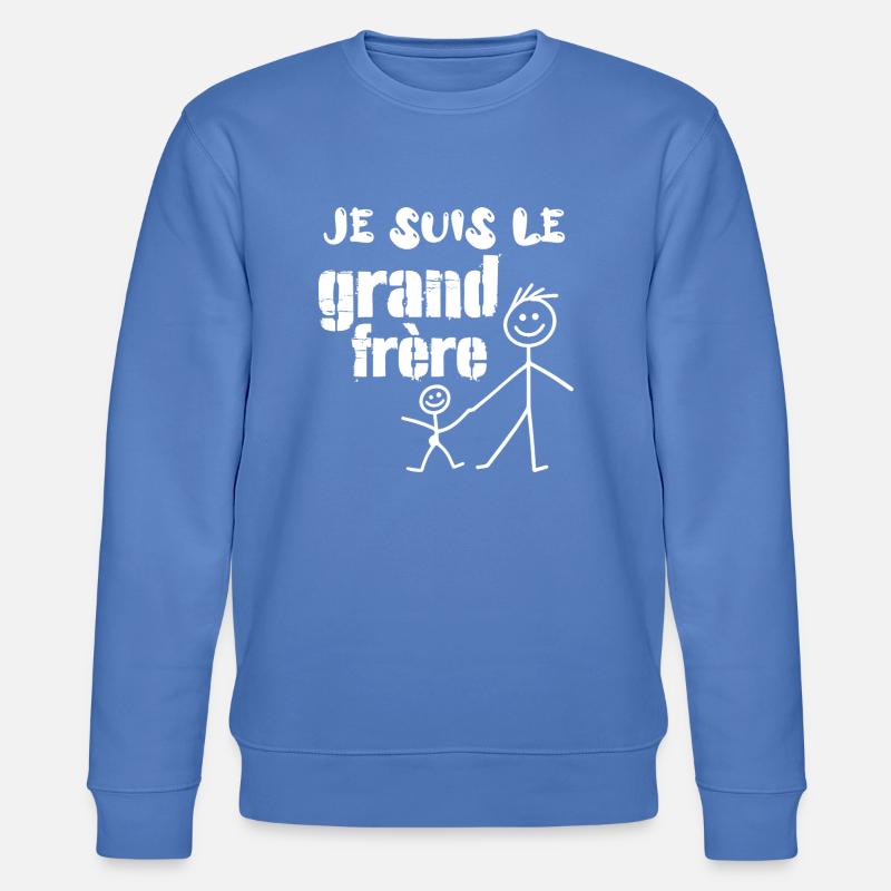 Ich bin der große Bruder - Stanley/Stella Unisex Bio-Sweatshirt CHANGER  - Blau