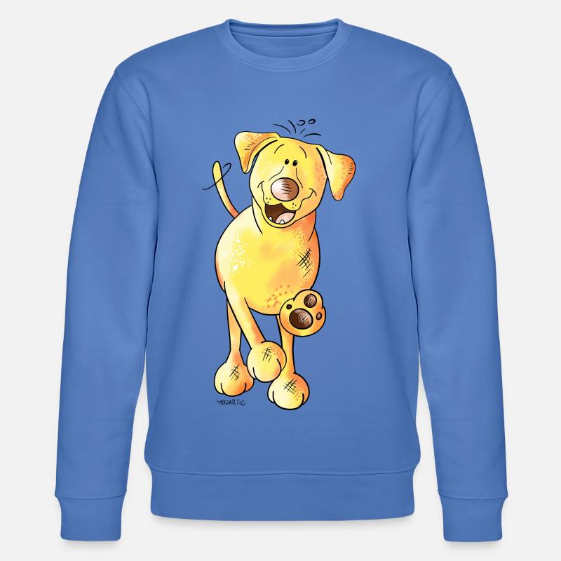 Fröhlicher Labrador - Stanley/Stella Unisex Bio-Sweatshirt CHANGER  - Blau