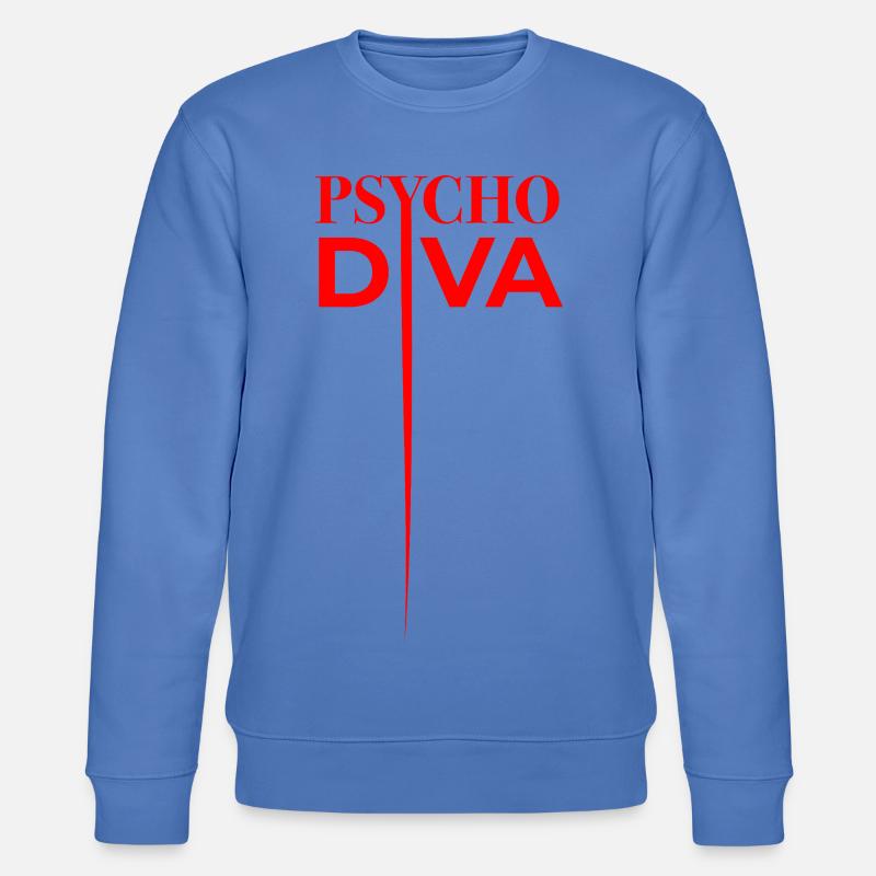 Psycho Diva – Sarcasm Spell Red - Stanley/Stella CHANGER Unisex Organic Sweatshirt - bright blue