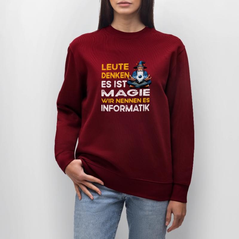 People Thinking Magic Computer Science Computer Scientist Stanley/Stella CHANGER Unisex Organic Sweatshirt