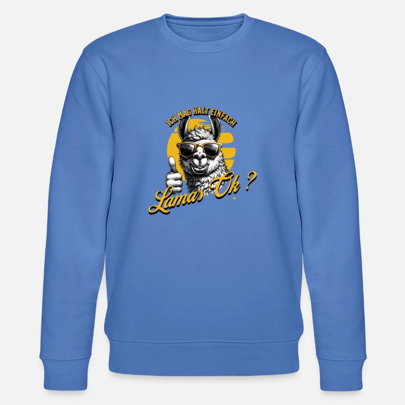 J’aime juste les lamas - Sweat bio CHANGER Stanley/Stella Unisexe - bleu