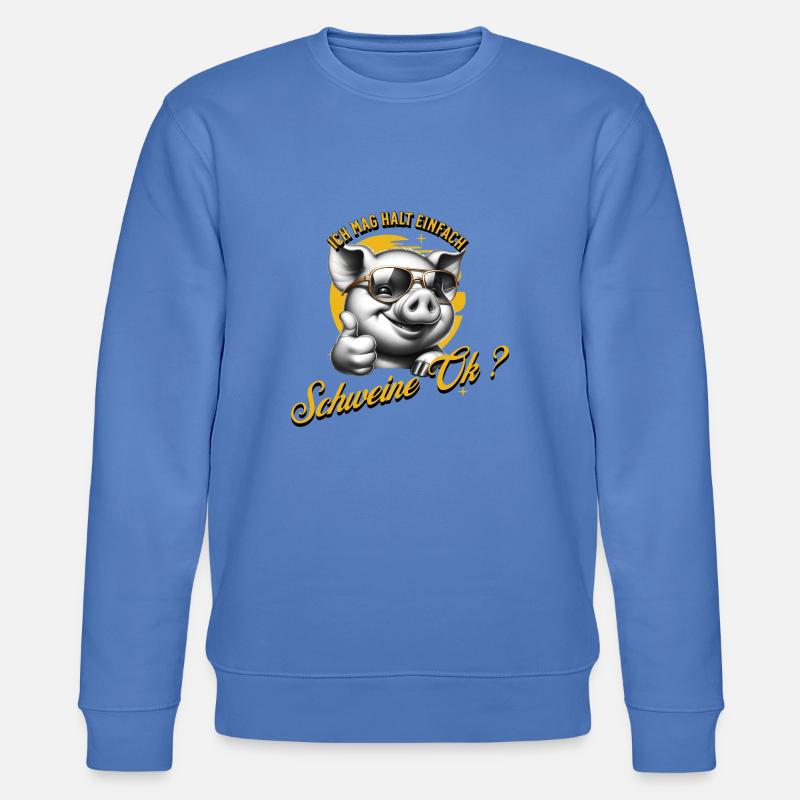 J’aime juste les cochons - Sweat bio CHANGER Stanley/Stella Unisexe - bleu