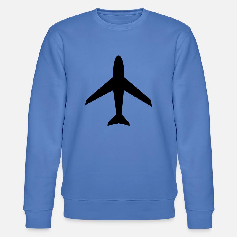 flugzeug - Stanley/Stella Unisex Bio-Sweatshirt CHANGER  - Blau