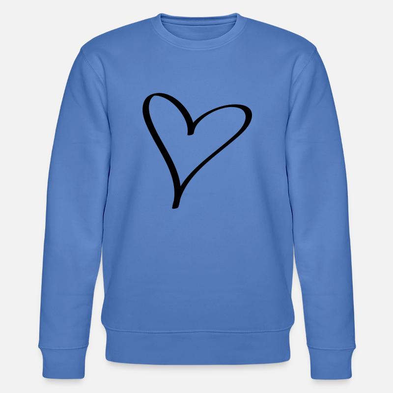 Herz - Stanley/Stella Unisex Bio-Sweatshirt CHANGER  - Blau