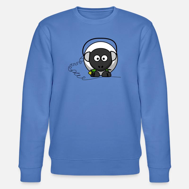 moutons drôle avec un casque - Sweat bio CHANGER Stanley/Stella Unisexe - bleu