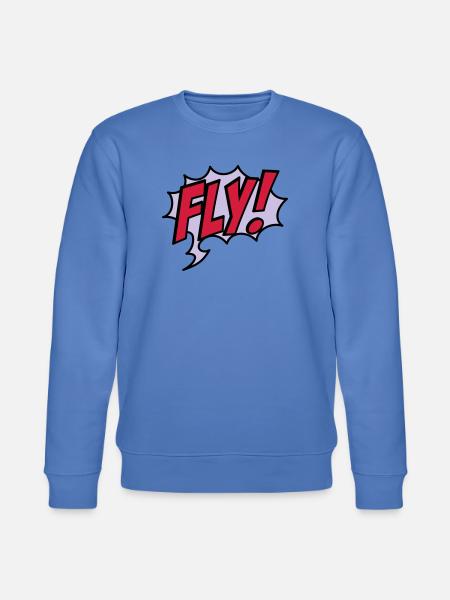 2541614 15932863 fly - Stanley/Stella CHANGER Unisex Organic Sweatshirt - bright blue