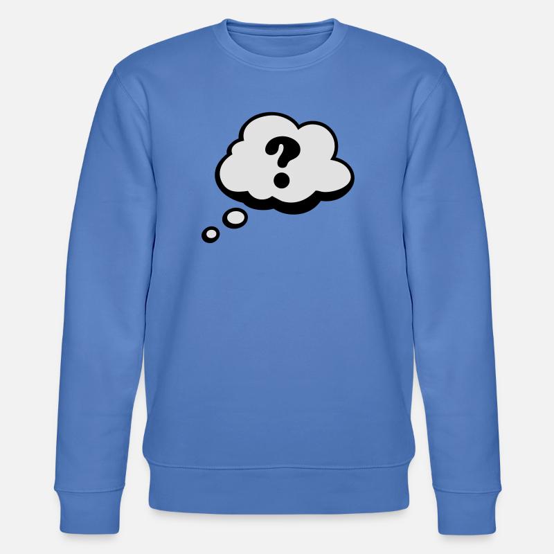 Comic Sprechblase Fragezeichen - Stanley/Stella Unisex Bio-Sweatshirt CHANGER  - Blau