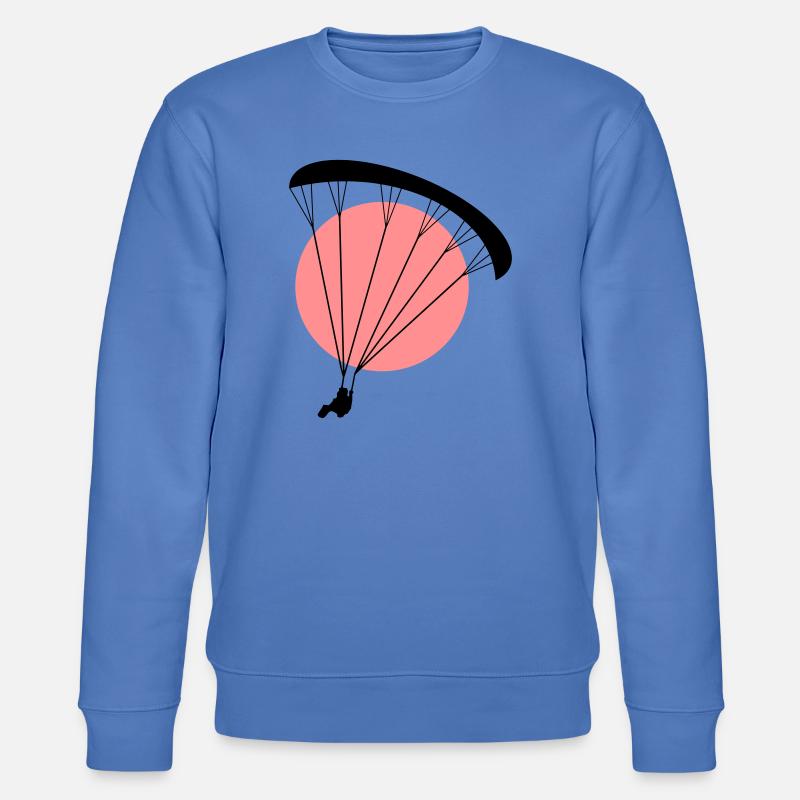 Paraglider Sunset Vector - Sweat bio CHANGER Stanley/Stella Unisexe - bleu