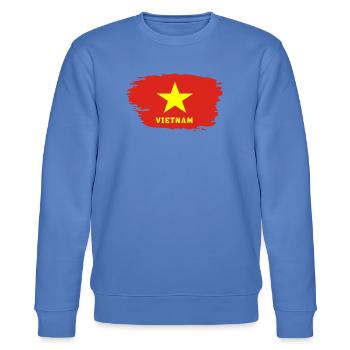 Vietnam drapeau / Cadeau Hanoi Asie Asie du Sud-Est - Sweat bio CHANGER Stanley/Stella Unisexe - bleu - Devant - Nik (191cm) & Marisol (170cm)