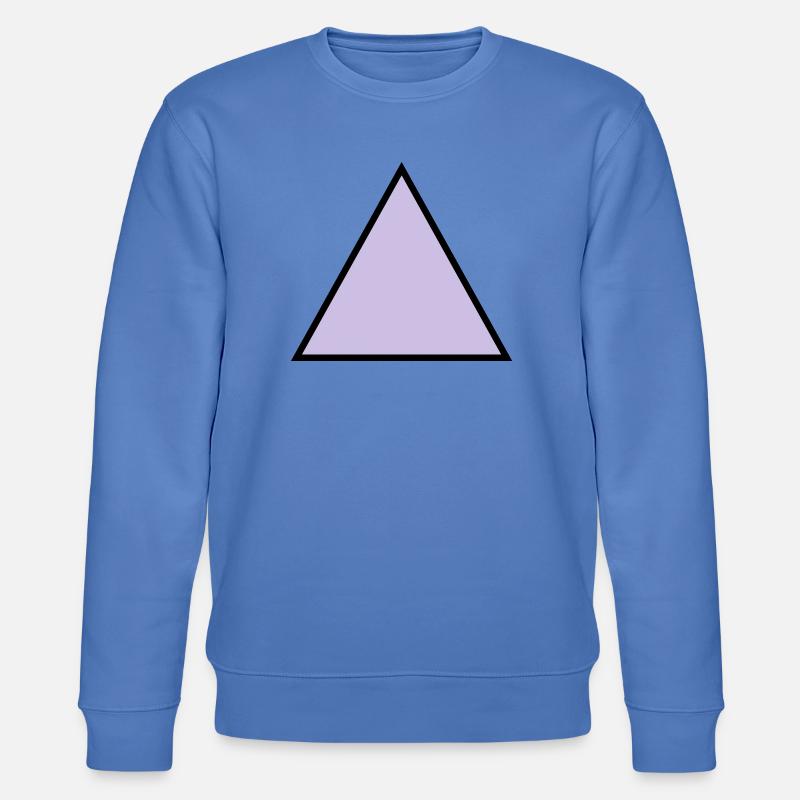 hipster triangle dreieck form - Stanley/Stella Unisex Bio-Sweatshirt CHANGER  - Blau