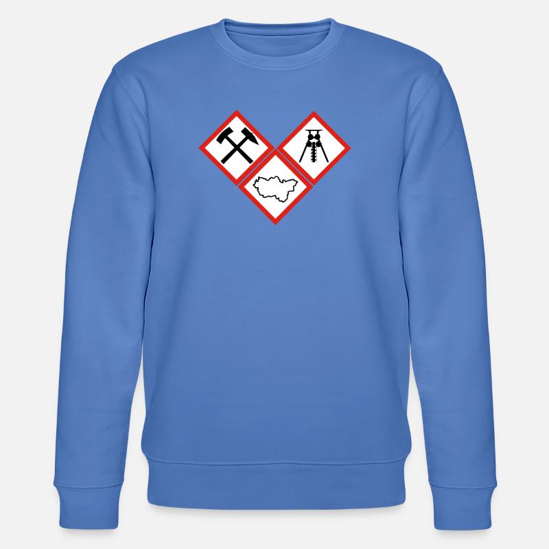 GEFAHR RUHRPOTT - Stanley/Stella Unisex Bio-Sweatshirt CHANGER  - Blau