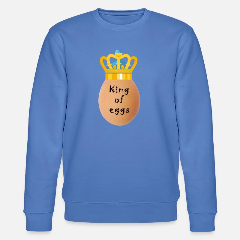 König der Eier Krone - Stanley/Stella Unisex Bio-Sweatshirt CHANGER - Blau