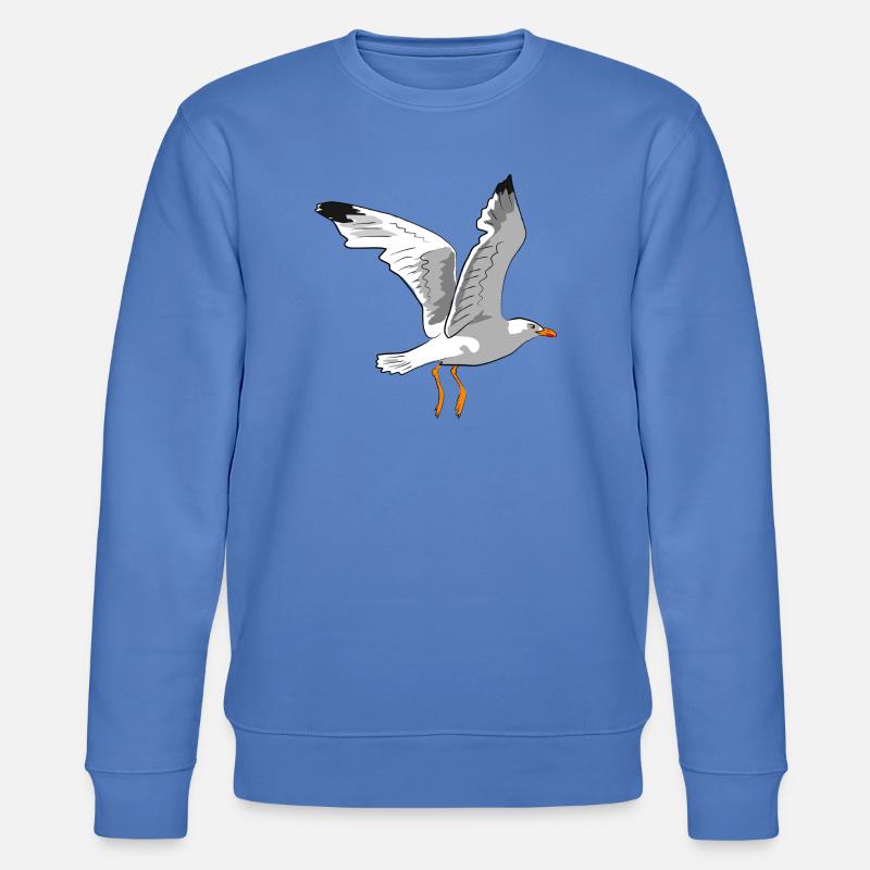 Stilvolle Möwe im Flug - Stanley/Stella Unisex Bio-Sweatshirt CHANGER  - Blau