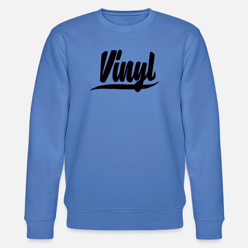 vinyle plat dj deejay musique fête autocollant patch - Sweat bio CHANGER Stanley/Stella Unisexe - bleu