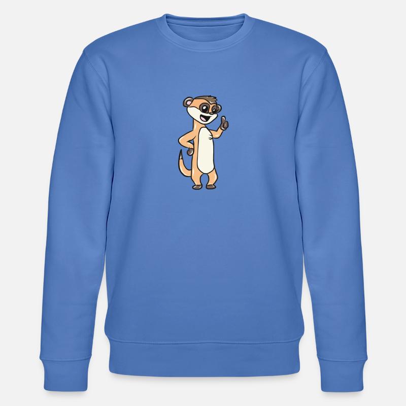 Tier Erdmännchen - Stanley/Stella Unisex Bio-Sweatshirt CHANGER  - Blau