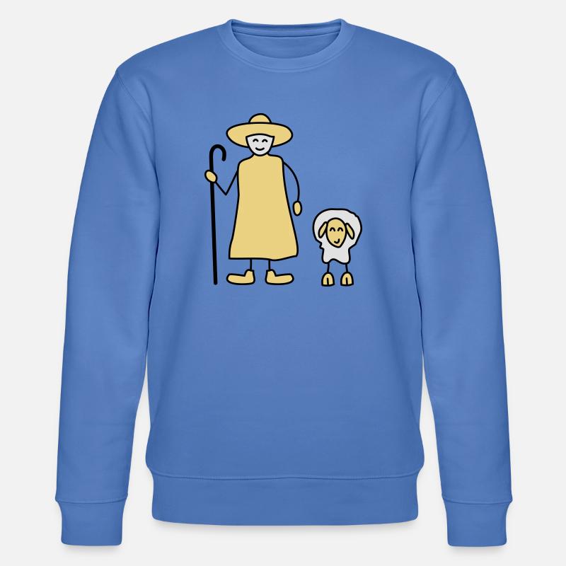 schaefer schafe tier beruf - Stanley/Stella Unisex Bio-Sweatshirt CHANGER  - Blau