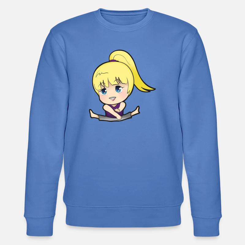 Chibi Anime Manga Splitkick - Stanley/Stella Unisex Bio-Sweatshirt CHANGER  - Blau