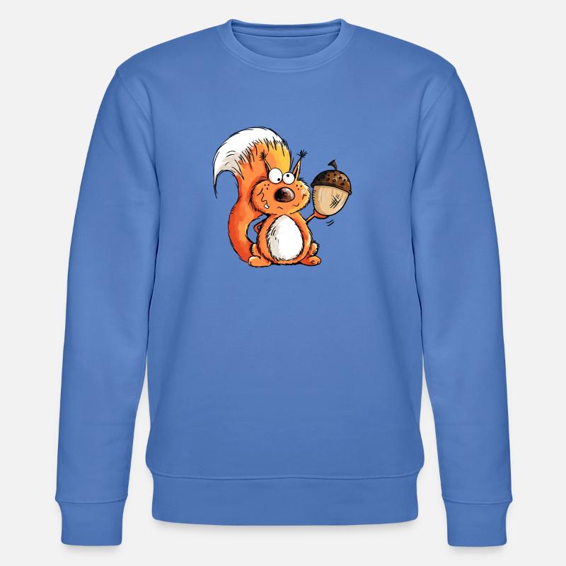Eichhörnchen - Tier - Tiere - Eichel - Wald - Stanley/Stella Unisex Bio-Sweatshirt CHANGER  - Blau