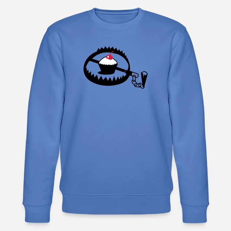 Fangeisen mit Cupcake - Stanley/Stella Unisex Bio-Sweatshirt CHANGER  - Blau