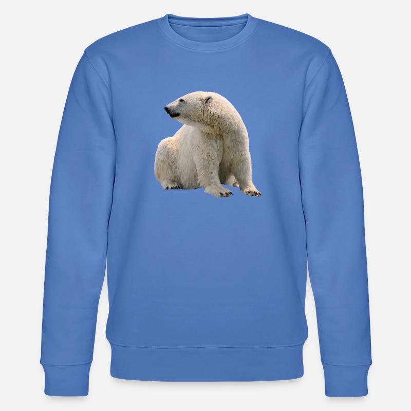 Eisbär - Stanley/Stella Unisex Bio-Sweatshirt CHANGER  - Blau