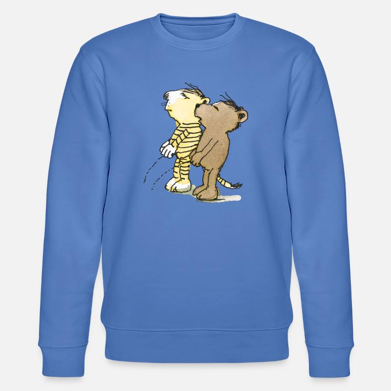 Janosch Tiger und Bär Pullern - Stanley/Stella Unisex Bio-Sweatshirt CHANGER  - Blau