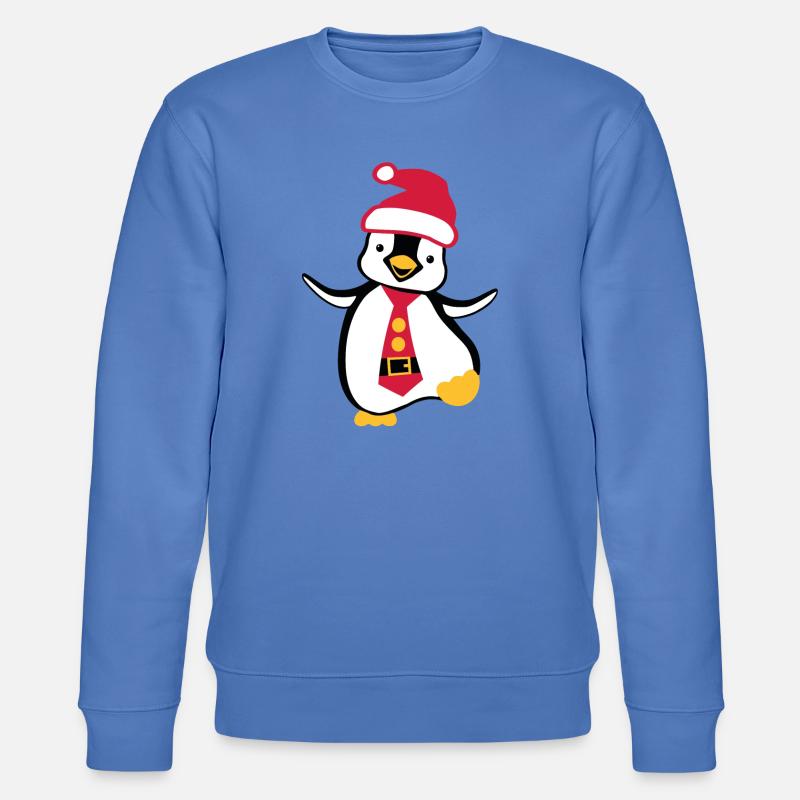 Weihnachten Pinguin - Stanley/Stella Unisex Bio-Sweatshirt CHANGER - Blau