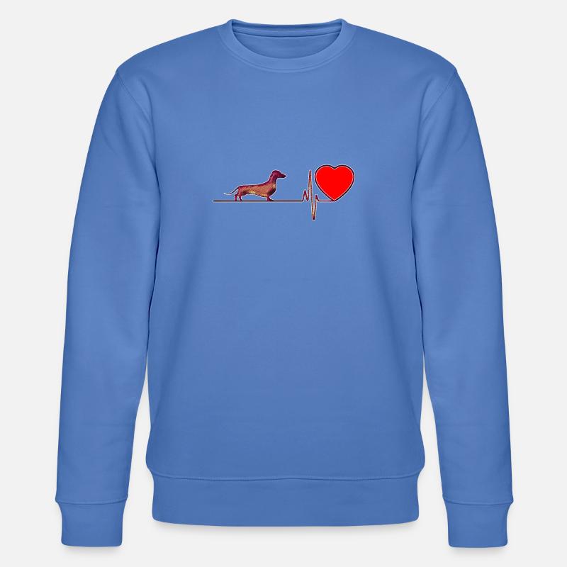 Ich liebe Dackel - Stanley/Stella Unisex Bio-Sweatshirt CHANGER - Blau